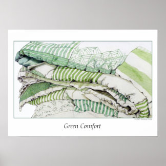 Affiche Confort vert