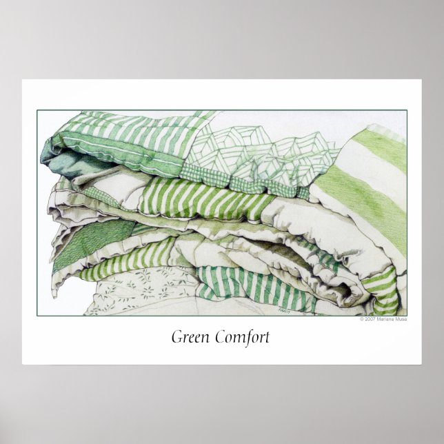 Affiche Confort vert (Devant)