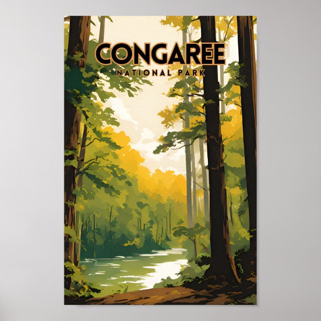 Affiche Congaree National Park Travel PS (Devant)