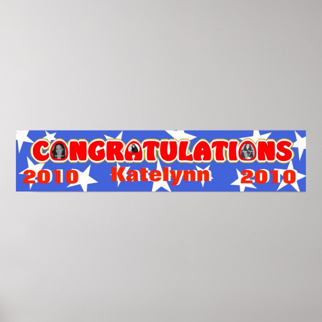 Affiche Congratulations/ Photo Banner (Devant)