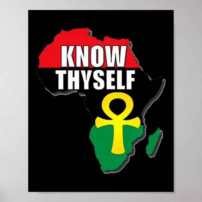 Affiche Connais-Toi Même Mois de l'Histoire des Noirs Afri (Devant)