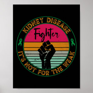 Affiche Connaissance de la maladie Guerrier de combat rétr