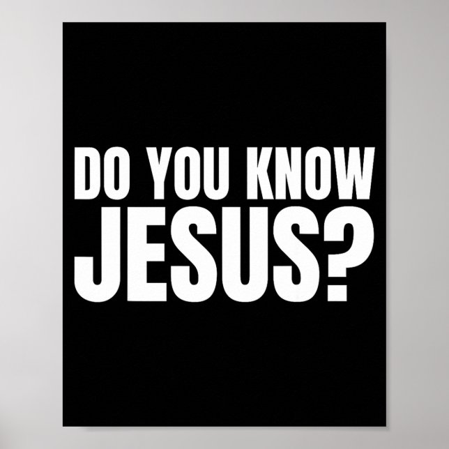 Affiche Connaissez Jésus Parlons-en (Devant)