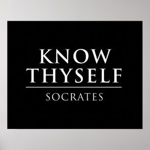 Affiche Connaissez Thyself - Socrates