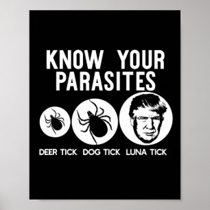 Affiche Connaissez vos parasites Anti-Trump Résiste T Shir