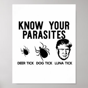 Affiche Connaissez vos parasites Anti-Trump Résiste T Shir