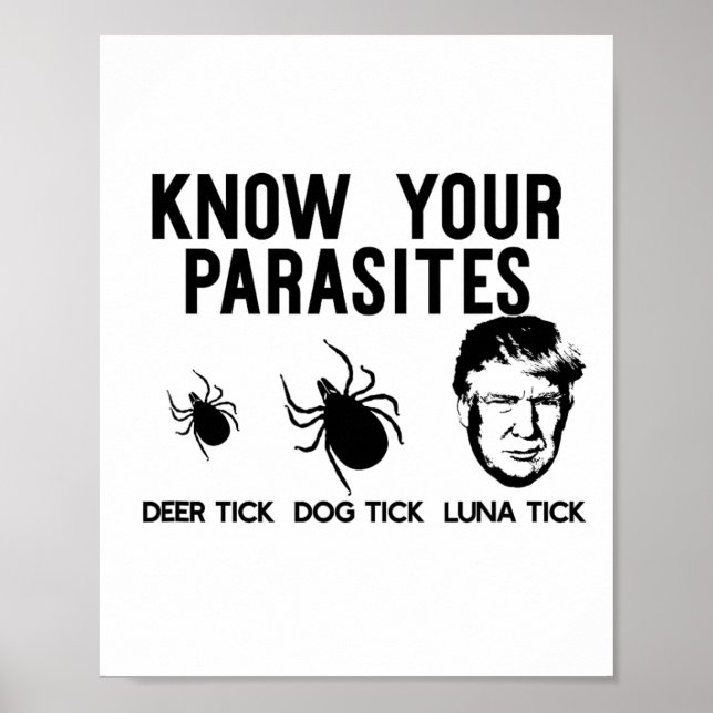 Affiche Connaissez vos parasites Anti-Trump Résiste T Shir (Devant)