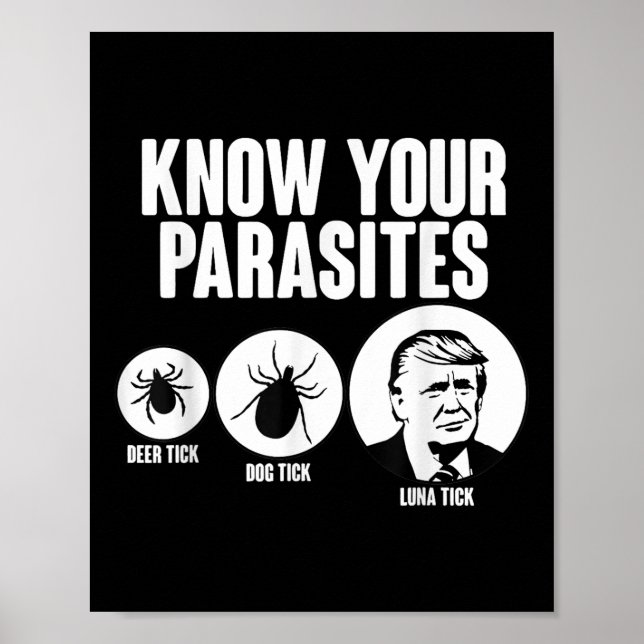 Affiche Connaissez Vos Parasites Deer Tick Chien Tick Tick (Devant)