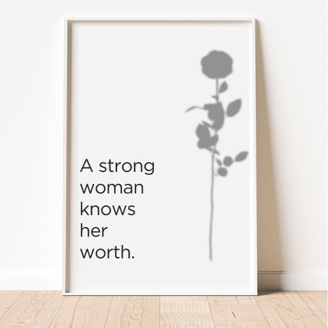 Affiche Connaissez votre valeur (Créateur téléchargé)