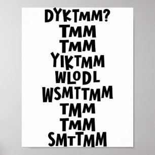 Affiche Connaissez-vous l'homme au muffin Dyktmm Nostalgie