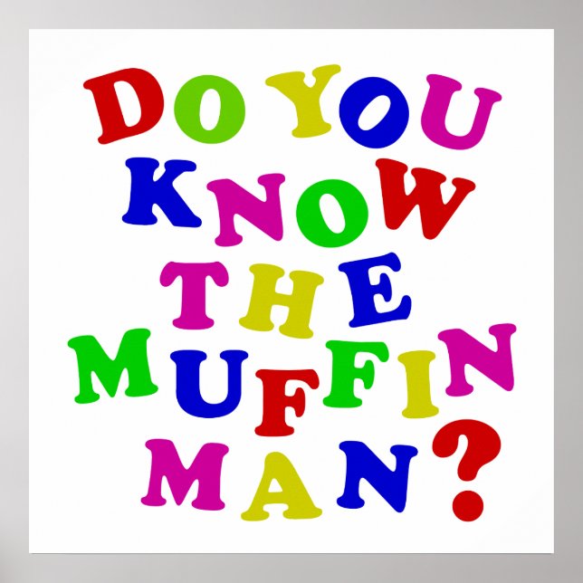 Affiche Connaissez-vous l'homme muffin ? (Devant)