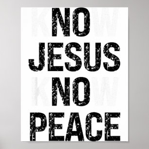 Affiche Connaître Jésus Connaître la Paix Vibes Chrétienne