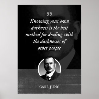 Affiche Connaître sa propre obscurité est la meilleure mét