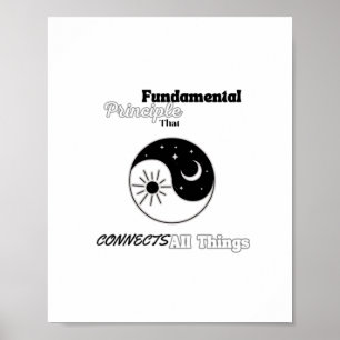 Affiche Connecte l'autocollant de toutes les choses