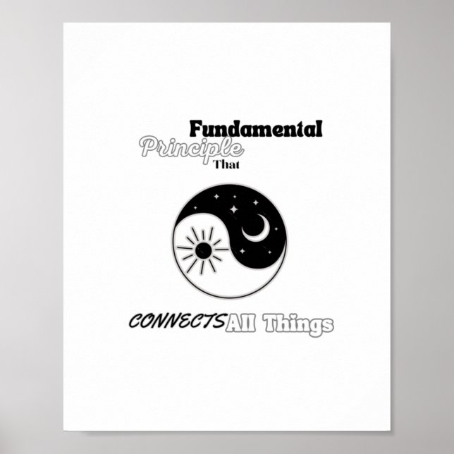 Affiche Connecte l'autocollant de toutes les choses (Devant)