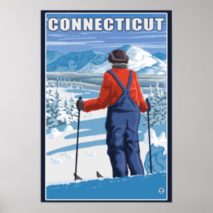 Affiche ConnecticutSkier Vue d'admission