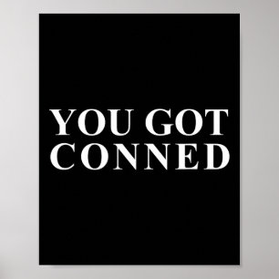 Affiche Conned Funny Trump