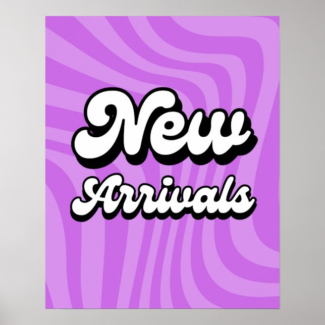 Affiche Connexion de nouveaux arrivants violets pour magas (Devant)