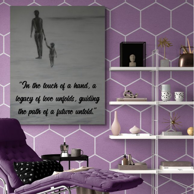 Affiche Connexion des coeurs : Père et enfant émotionnel (Créateur téléchargé)