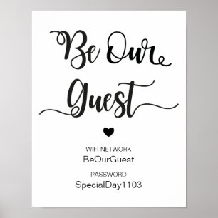 Affiche Connexion du Mariage d'informations réseau Wifi C