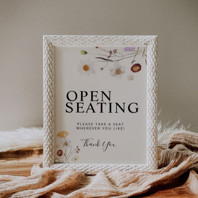 Affiche Connexion du Mariage Fleur sauvage du Boho Open Se (Créateur téléchargé)