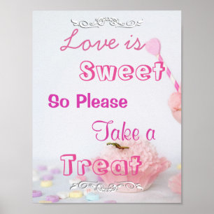 Affiche Connexion mariage pour Candy Buffet, Pink Cupcakes
