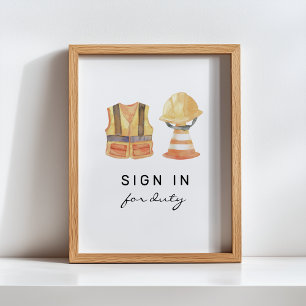 Affiche Connexion pour construction en service Anniversair