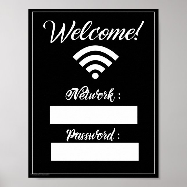 Affiche Connexion WiFi (Devant)