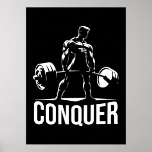 Affiche CONQUER - Gymnase Motivationnelle, entraînement ph