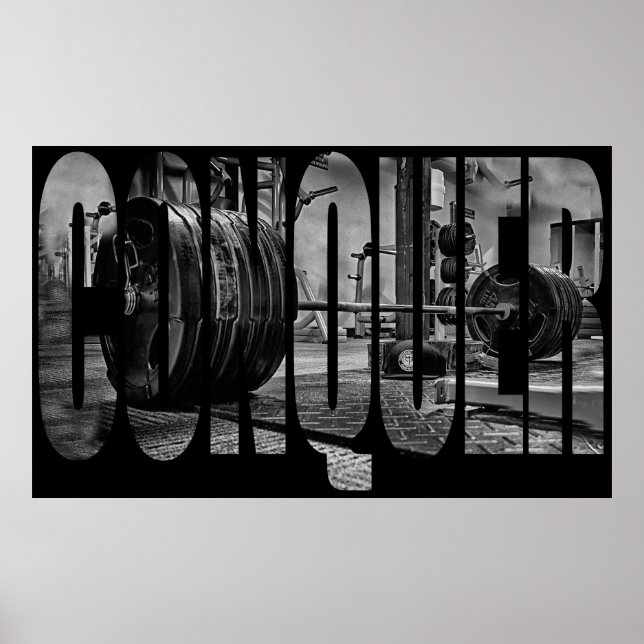 Affiche CONQUER - Motivation de l'entraînement (Devant)