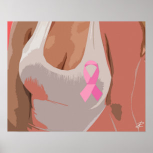 Affiche Conscience de cancer du sein