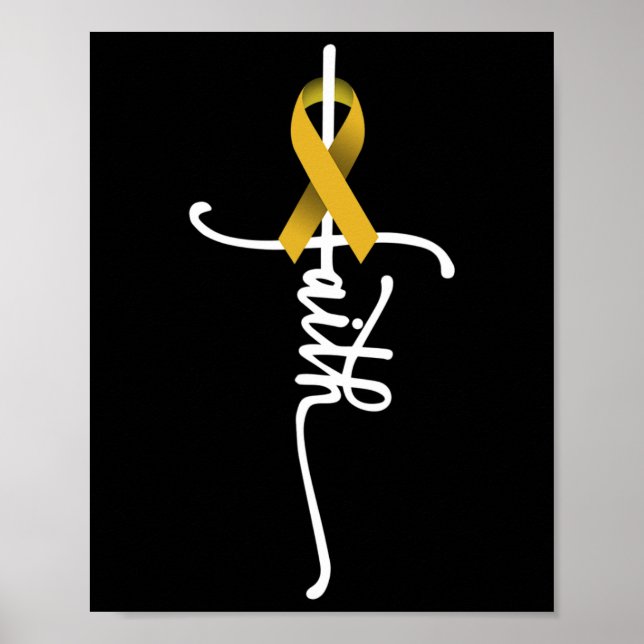 Affiche Conscience du cancer chez l'enfant Sensibilisation (Devant)
