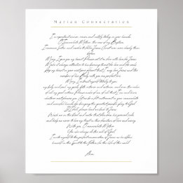 Affiche Consécration mariale