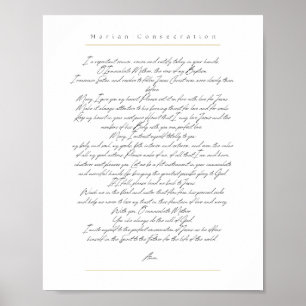 Affiche Consécration mariale