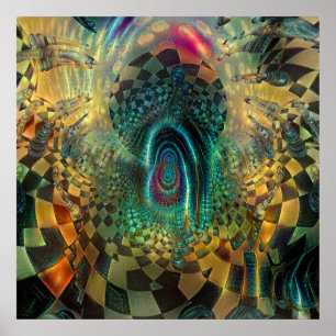 Affiche Conseil d'échecs surréaliste