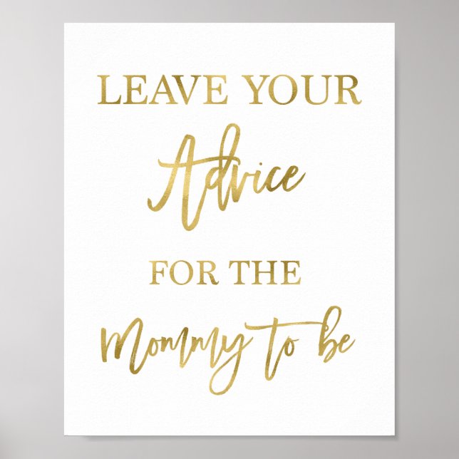 Affiche Conseil pour la maman d'être (Devant)