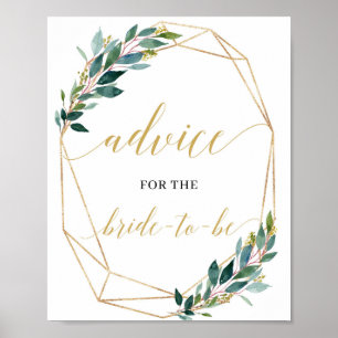 Affiche Conseil vert d'eucalyptus pour que la mariée soit