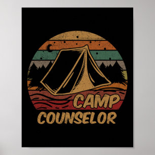 Affiche Conseiller de camp Cadeaux pour amateurs de campin