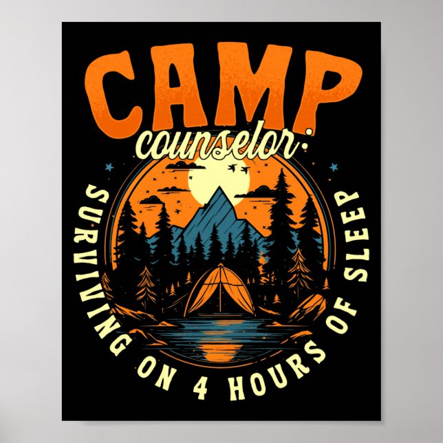 Affiche Conseiller de camp d'hommes survivant avec 4 heure (Devant)