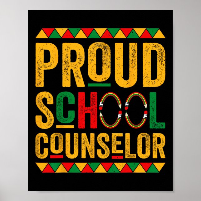 Affiche Conseiller d'école fier - Mois de l'histoire des N (Devant)