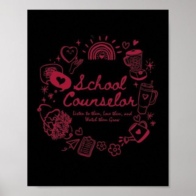 Affiche Conseiller d'orientation Retour à l'école Conseils (Devant)