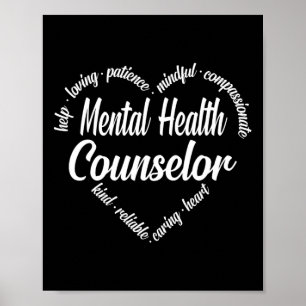 Affiche Conseiller en santé Langue du coeur Cloud