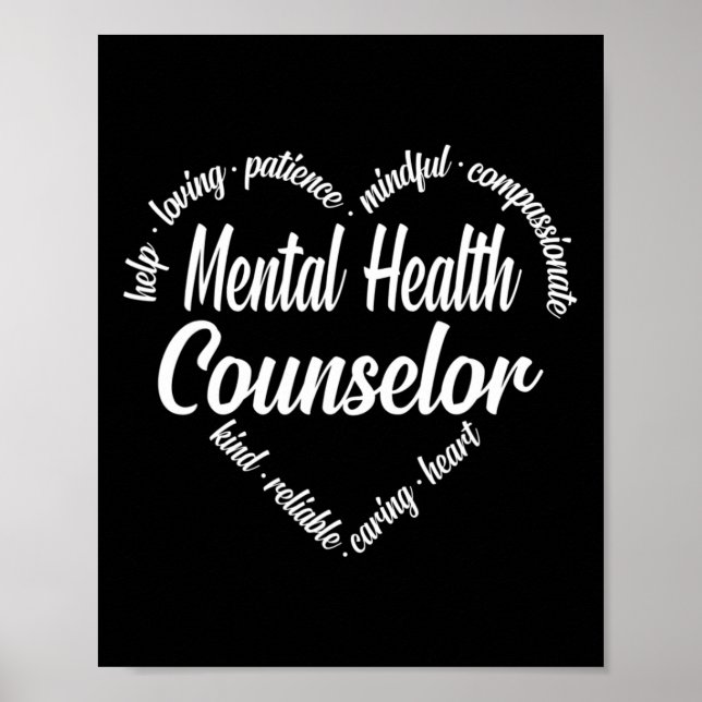 Affiche Conseiller en santé Langue du coeur Cloud (Devant)