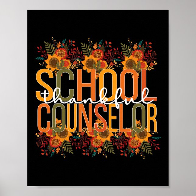 Affiche Conseiller scolaire Thanksgiving Conseil scolaire (Devant)