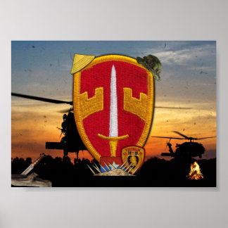Affiche Conseillers militaires MACV Vietnam Patch de guerr