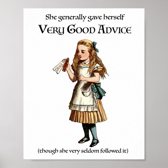Affiche Conseils d'Alice au pays des merveilles (Devant)