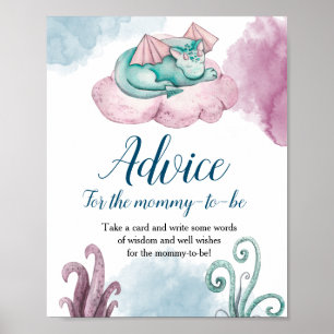 Affiche Conseils de Baby shower Dragon pour The-Mommy-To-B