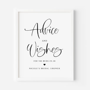 Affiche Conseils et souhaits Fête des mariées de Calligrap