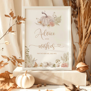 Affiche Conseils et vœux Boho Fall in love pour les jeunes