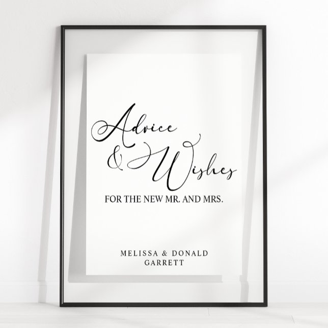 Affiche Conseils et vœux de mariage à la police de caractè (Créateur téléchargé)